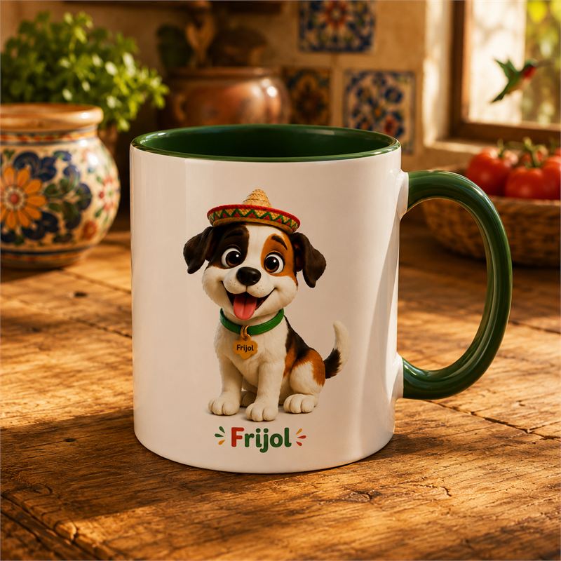 Taza infantil con el diseño de Frijol